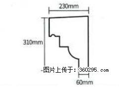 产品分解图型 - 檐口线，型号：SX311-YK-3，规格：230x310mm(3) - 淮北三象EPS建材 huaibei.sx311.cc
